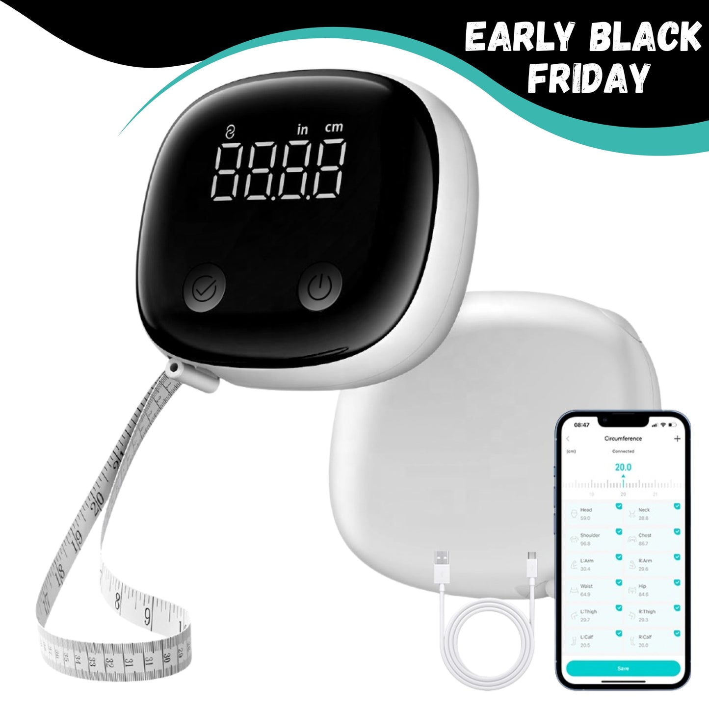 BodyLooper™ Smart Body Measuring Tape